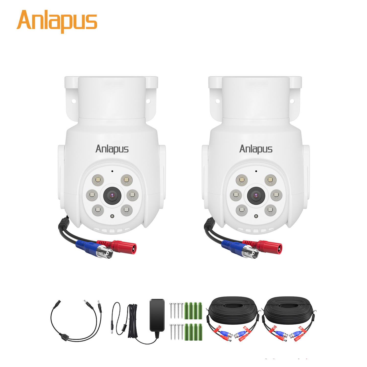 Home Security And Camera Systems - Anlapus 5MP Kamery Bezprzewodowe Obrotowe z