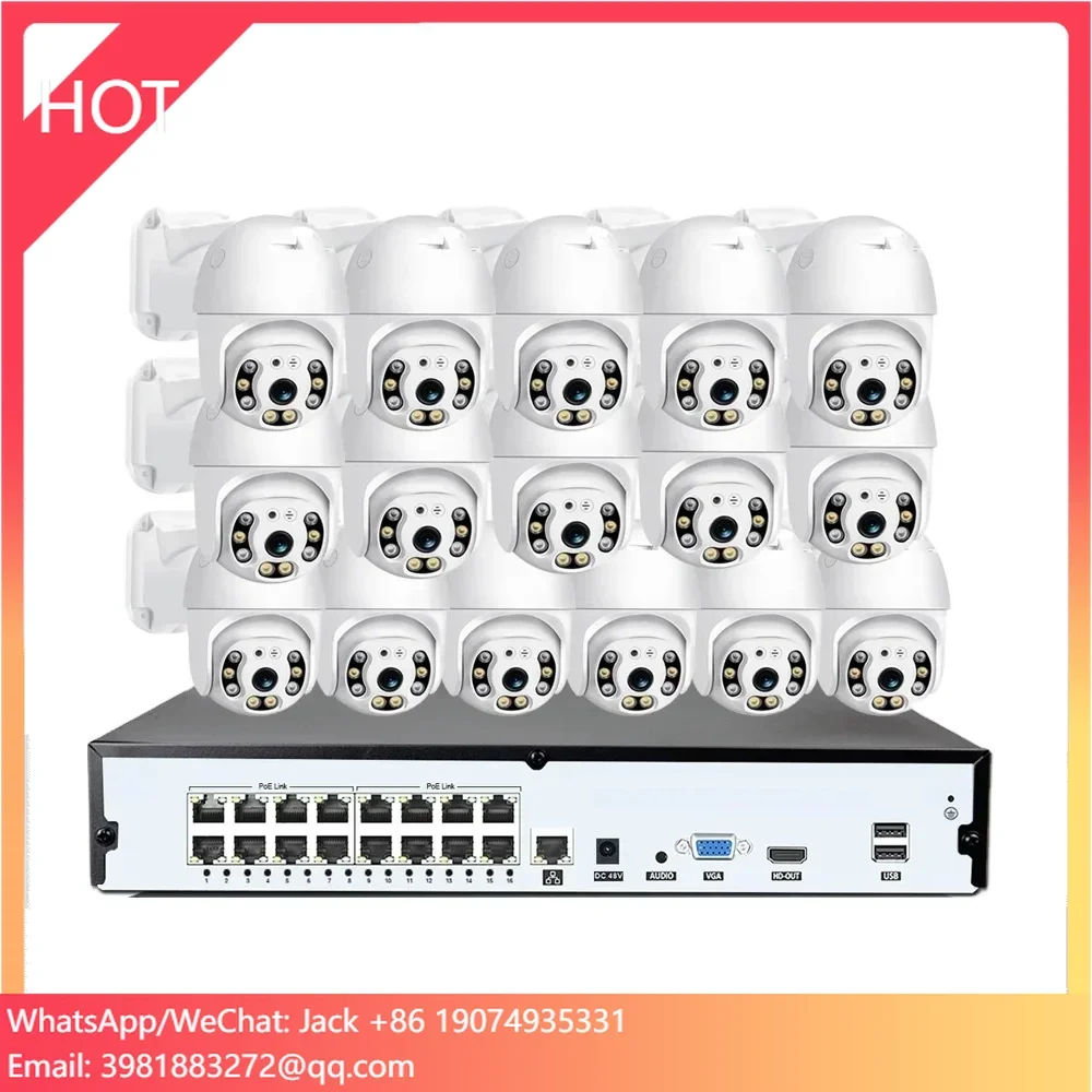 Home Security And Camera Systems - Zestaw przewodowych kamer CCTV Colorvu z