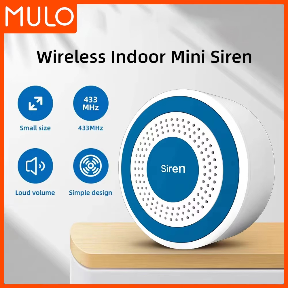 Sim Gsm Alarm - MULO Mini syrena alarmowa Bezprzewodowa syrena