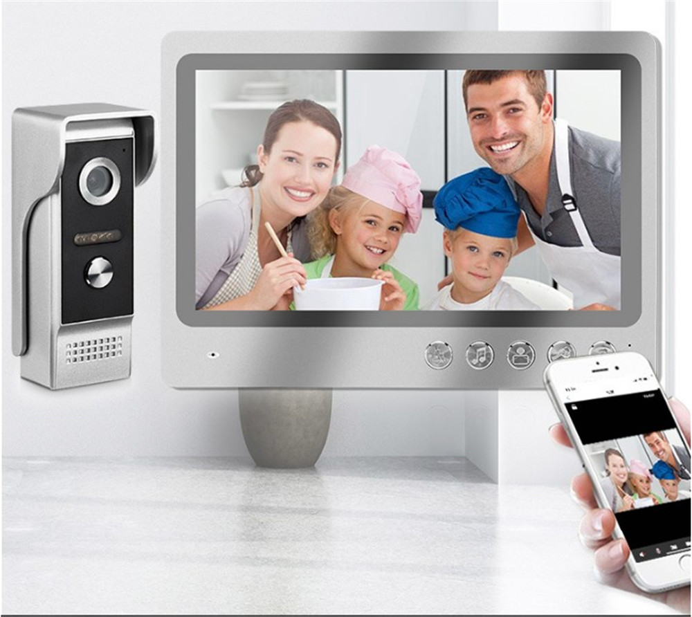 Peephole Camera Viewer - 9-calowy ekran HD, aplikacja Tuya, przewodowy