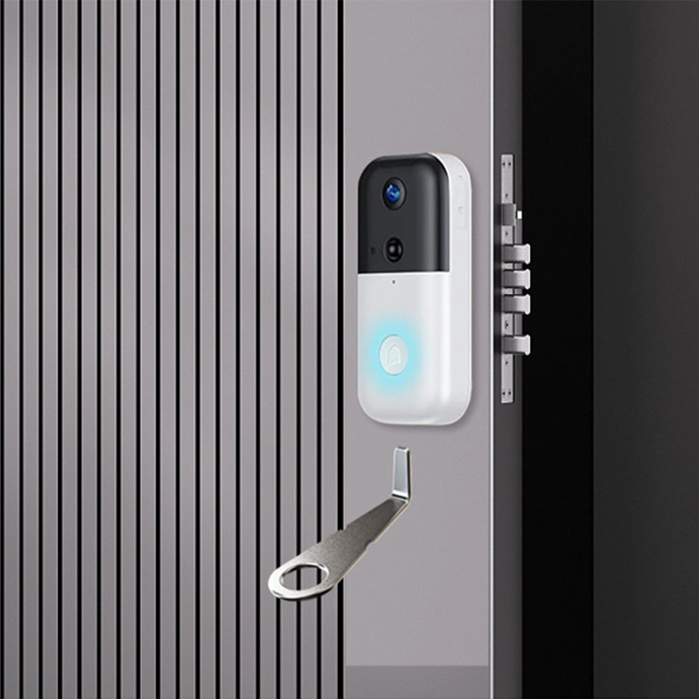 Home Security Video Cameras - Srebrny klucz do wideodomofonu Ring, bezpieczne