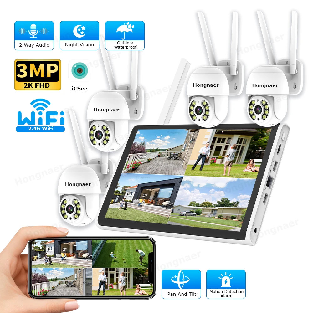 Home Security Video Cameras - Zestaw Bezprzewodowego Systemu Monitoringu Domowego 2026