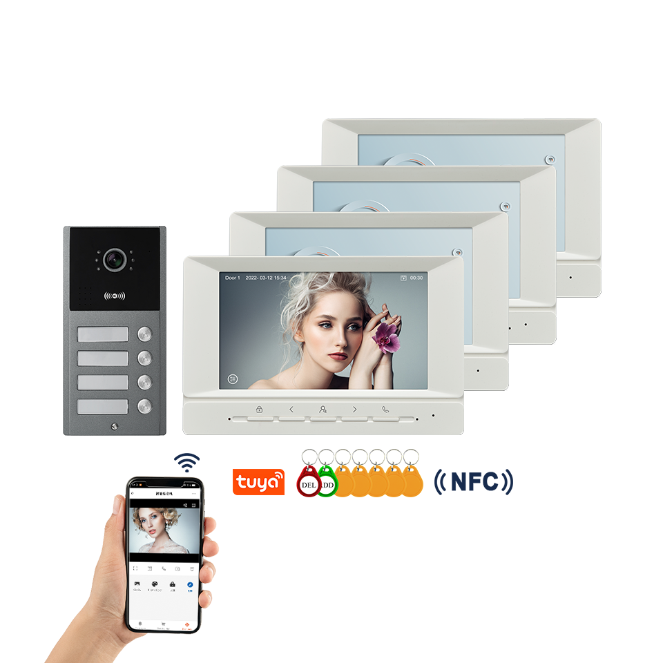 Home Security Cameras Uk - Tuya 7-calowy Inteligentny Wideodomofon Wideo 1080p