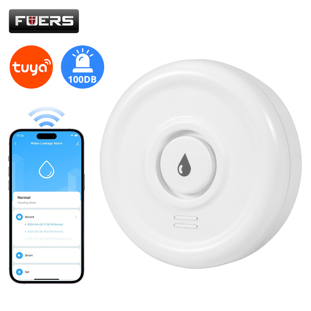 Home Security Upgrades - Fuers Detektor wycieku wody Inteligentny alarm
