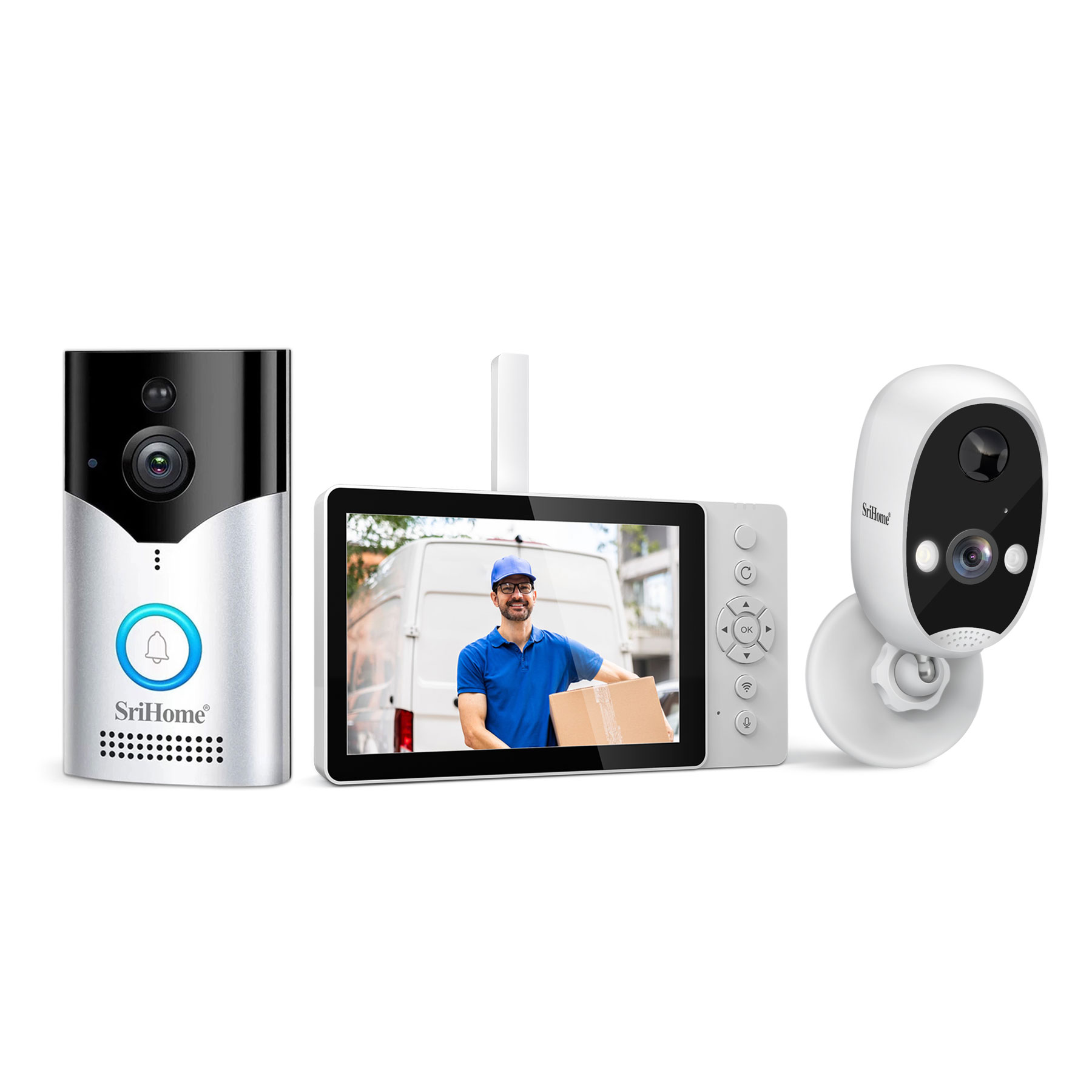 Peephole Camera Viewer - Srihome SH054+DH008 4MP 1400P Niskoenergetyczny wideodomofon