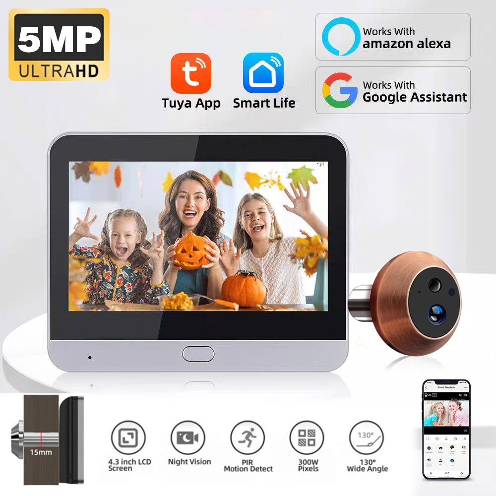 Peephole Camera Viewer - Mini Kamera do drzwi Tuya SmartLife