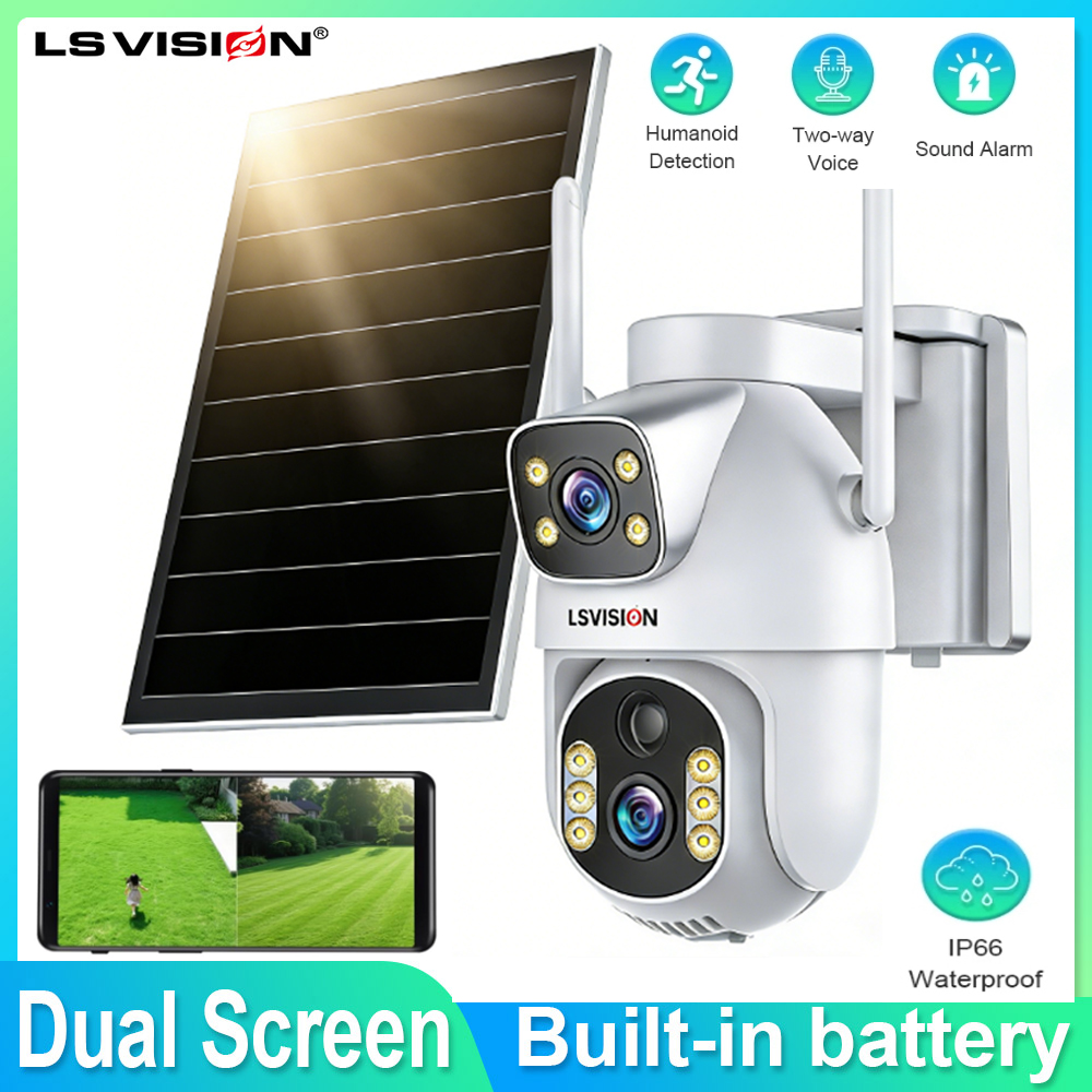Home Security Cameras Uk - Kamera bezpieczeństwa LS VISION z podwójnym