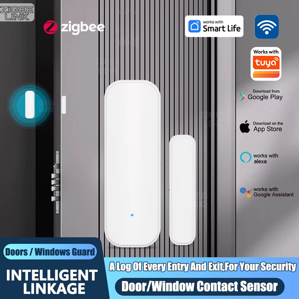 Home Security Gate - Czujnik otwarcia drzwi/okien ZigBee, bezprzewodowy magnetyczny