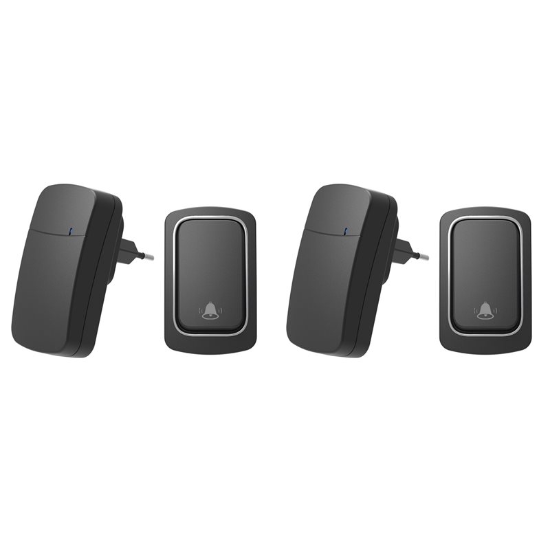 Home Security Ring - 2x Bezprzewodowy dzwonek do drzwi bez