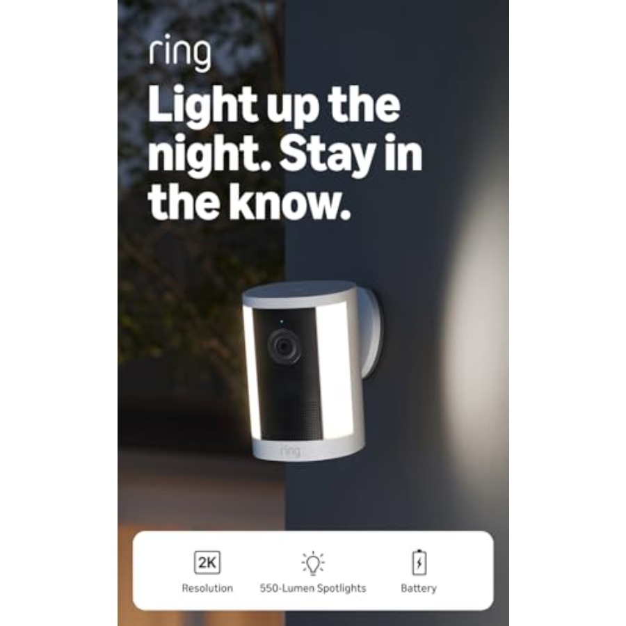 Home Security Ring - Kamera z reflektorem do monitoringu domu