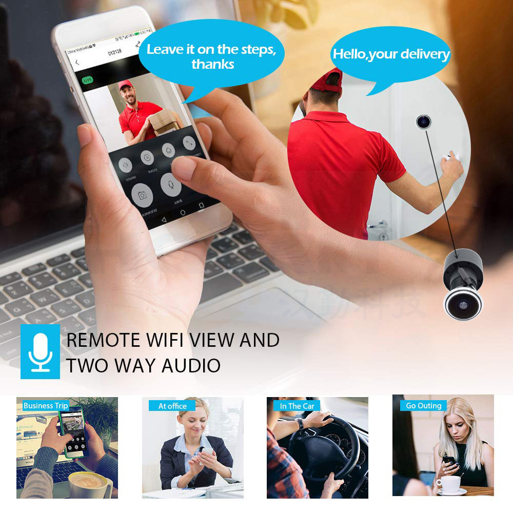 Kamera IP POE do drzwi 5MP Min – Home Security Video Cameras recenzja i cena