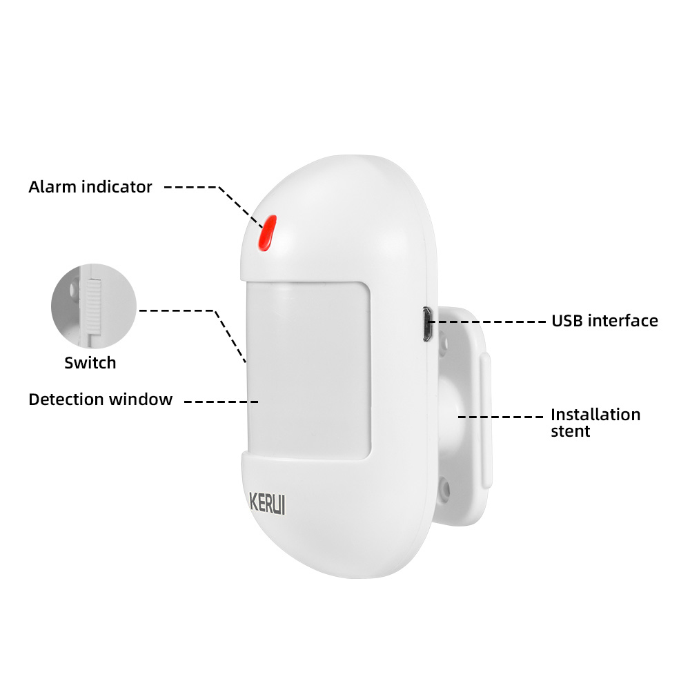 KERUI bezprzewodowy czujnik ru – Sim Gsm Alarm recenzja i cena