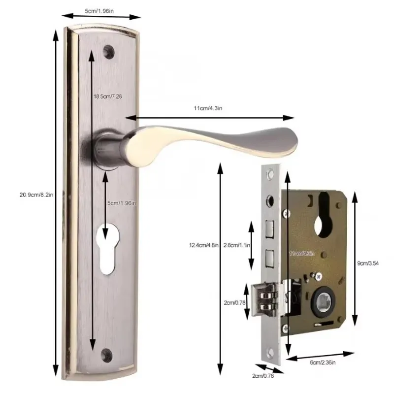 Złoty zamek klamki do drzwi Ci – Home Security Ideas recenzja i cena