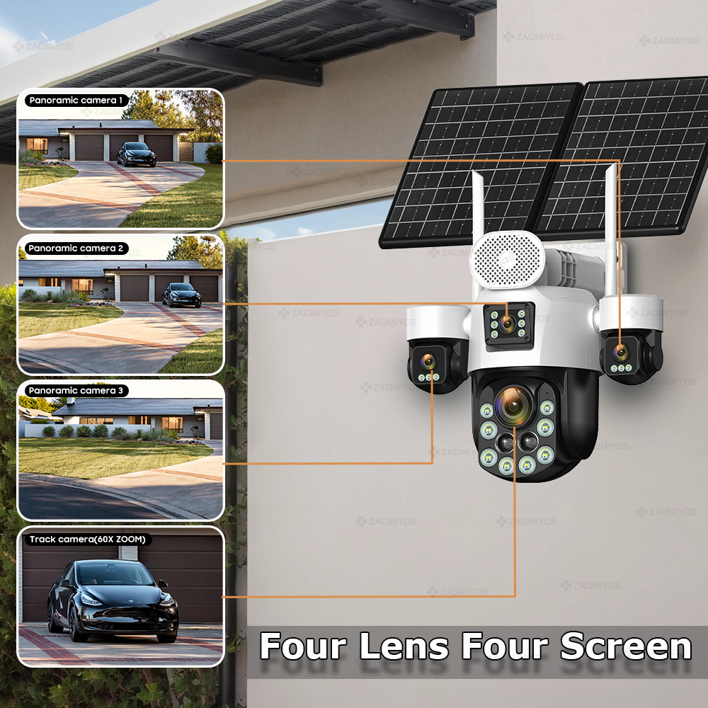4-objektowowa kamera zewnętrzn – Home Security Video Cameras recenzja i cena