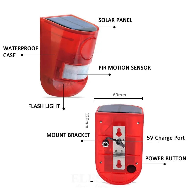 Wodoodporna, solarna lampa ala – Sim Gsm Alarm recenzja i cena