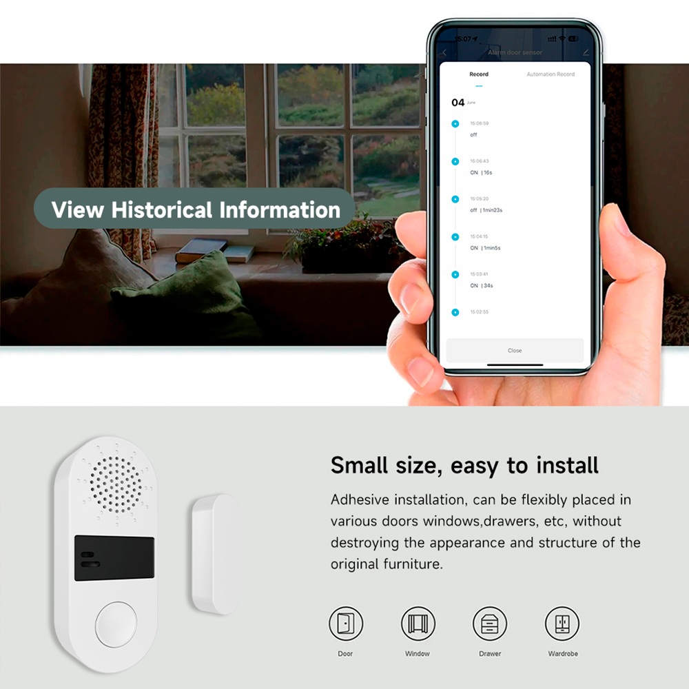 Czujnik otwarcia drzwi/okien T – Window Alarm Sensor recenzja i cena