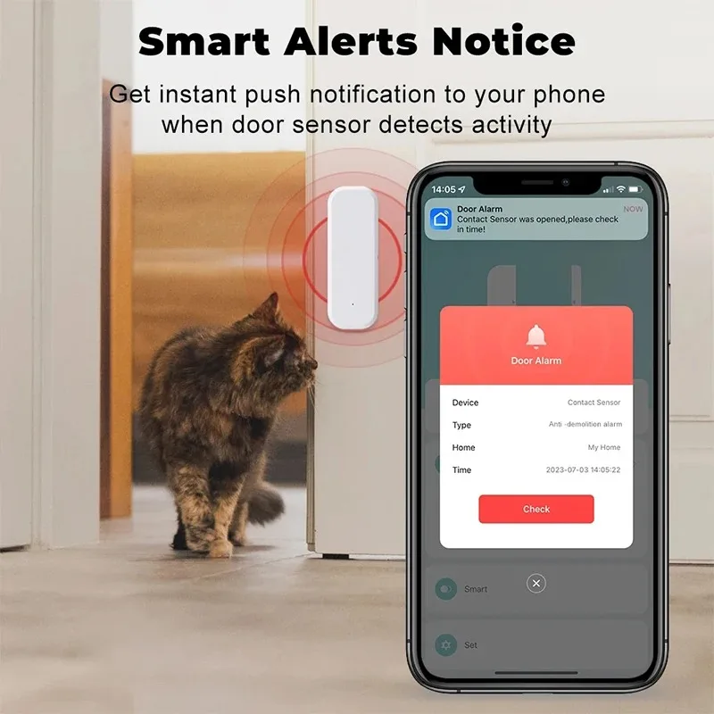 Czujnik otwarcia drzwi/okien T – Home Security Upgrades recenzja i cena