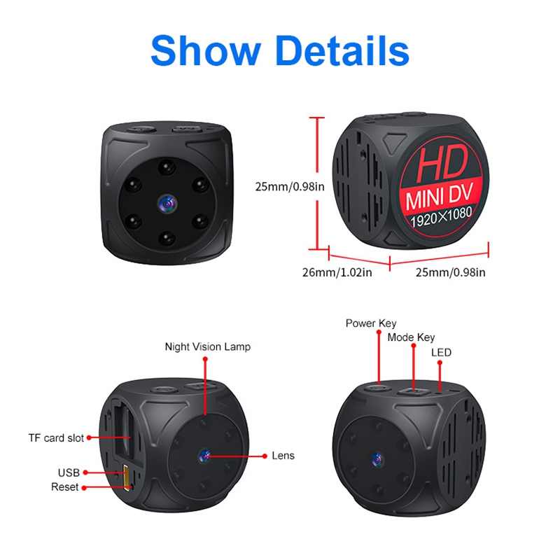 Mini Kamera HD 1080p Przenośna – Home Security Video Cameras recenzja i cena