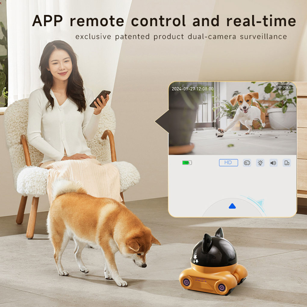 Kamera robot HD 300W z obiekty – Home Security Robot Dog recenzja i cena