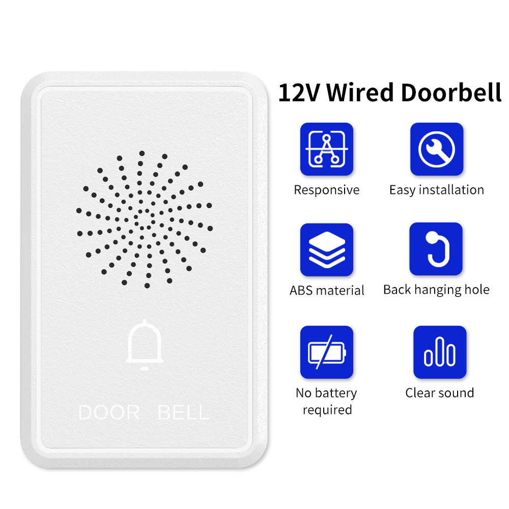 Dzwonek do drzwi przewodowy 4- – Home Security Ring System recenzja i cena