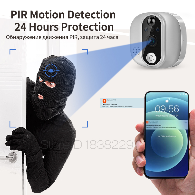 KAK Wifi Inteligentny Dzwonek  – Peephole Camera Viewer recenzja i cena