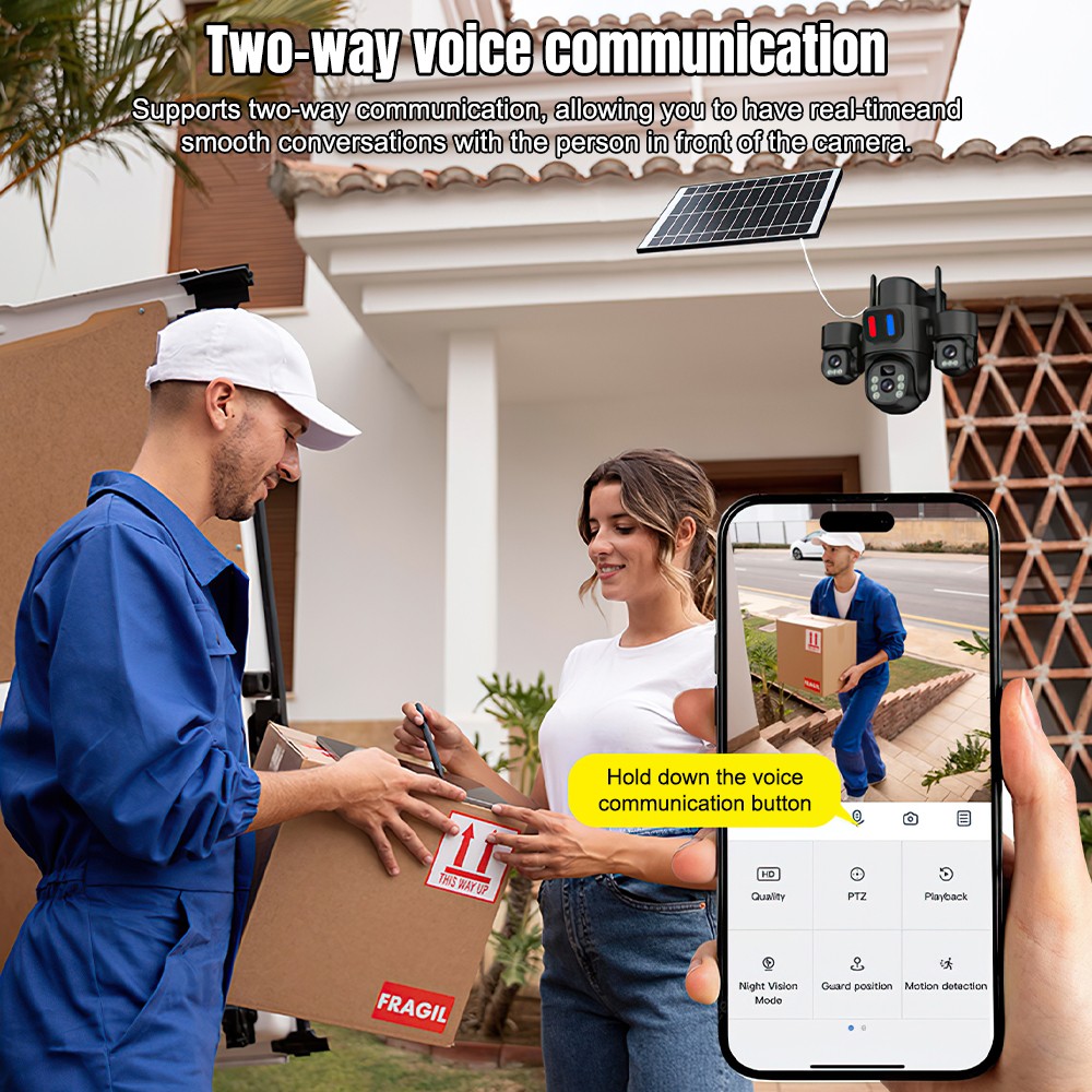 Zewnętrzna kamera solarna WiFi – Home Security Video Cameras recenzja i cena