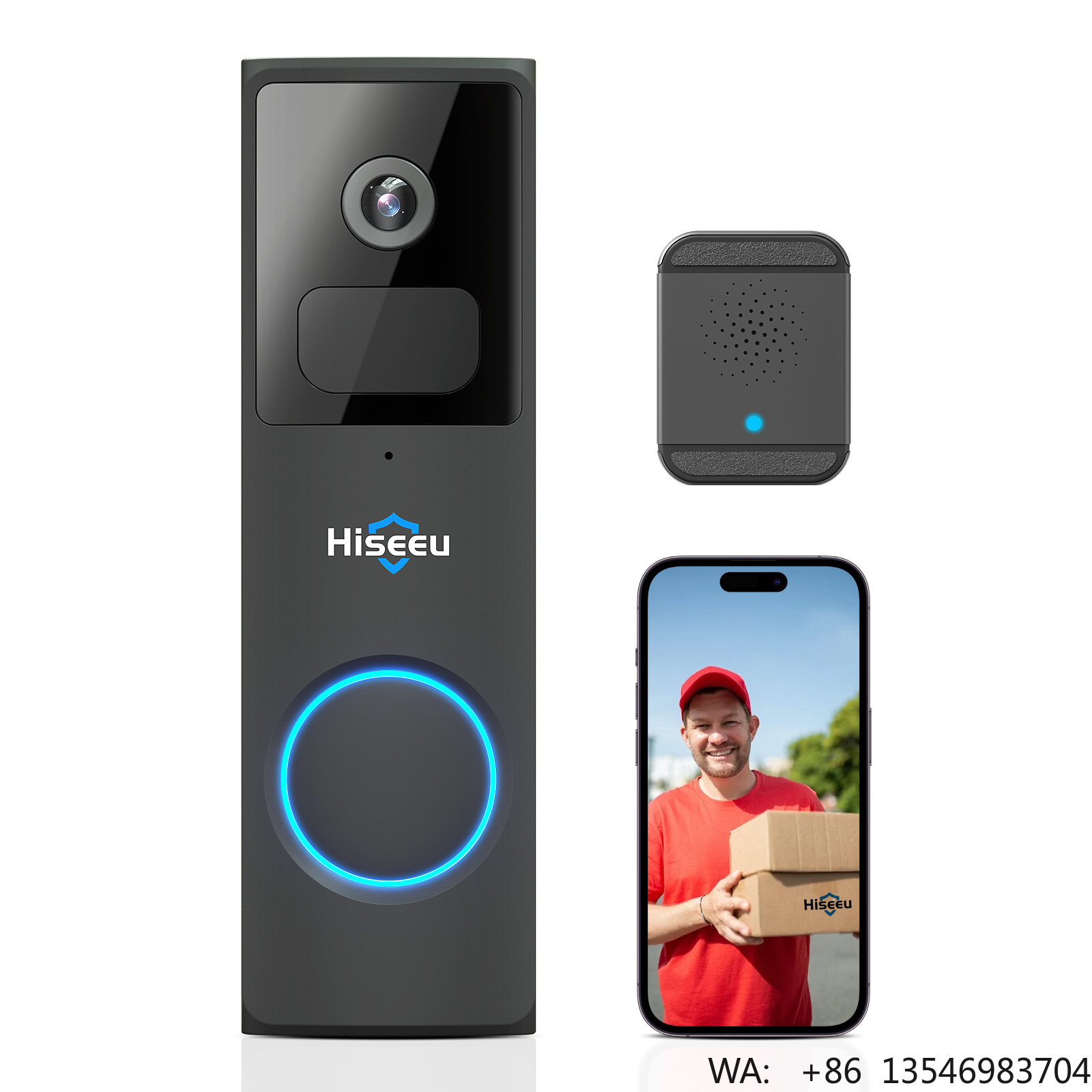 Kamera dzwonkowa Hiseeu 1080P  – Home Security Ring Camera recenzja i cena