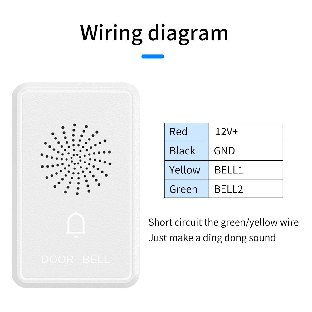Dzwonek do drzwi przewodowy 4- – Home Security Ring System recenzja i cena