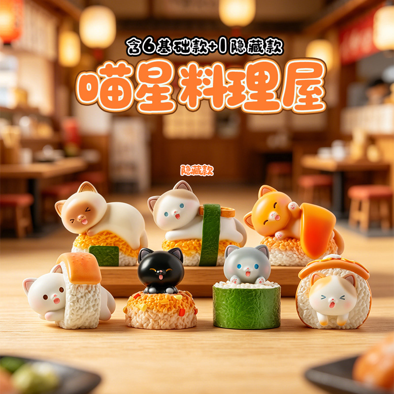 Figurka Sushi Cat Blind Box, k – Home Security Items recenzja i cena
